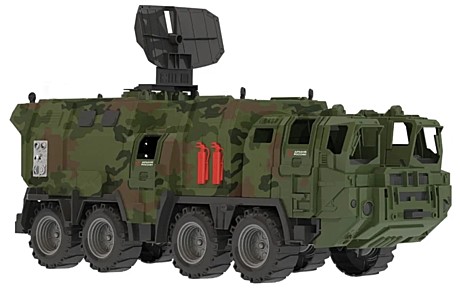 Военный тягач Щит с кунгом (камуфляж). Арт. 257/1