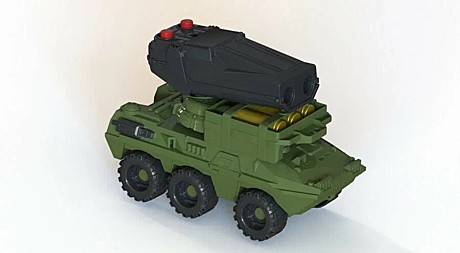 БТР НП-02 с ракетной установкой и боеприпасами. Арт. 1506