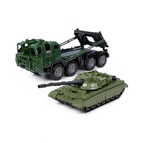 Военный тягач Щит с танком. Арт. 258