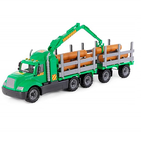 Майк, автомобиль-лесовоз с прицепом (в сеточке). Арт. 55675