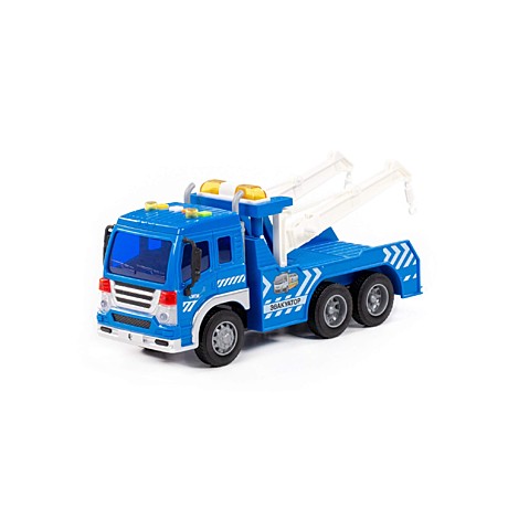 Сити, автомобиль-эвакуатор инерционный (со светом и звуком) (синий) (в коробке). Арт. 86525