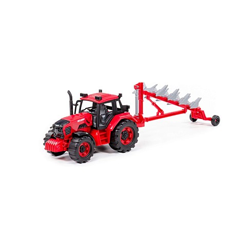 Трактор BELARUS с плугом. Арт. 91338