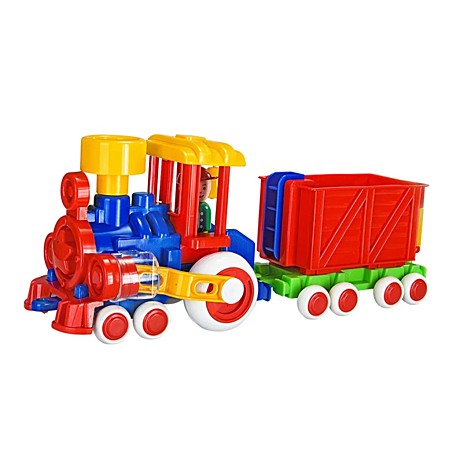 Паровозик Ромашка с 1 вагоном в сетке. Арт. С-118-Ф