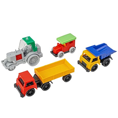 Набор Каток, самосвал, полуприцеп, фаэтон. Арт. С-88-Ф