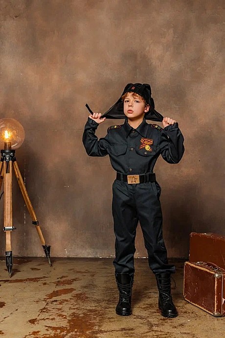 Костюм Военный танкист детский. Арт. 2077 к-19