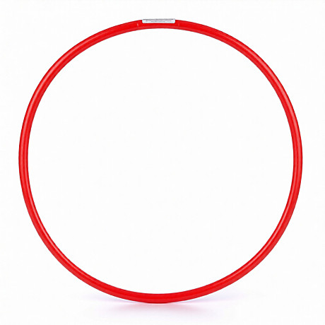 Обруч D60 см, облегченный, красный, Арт. У692