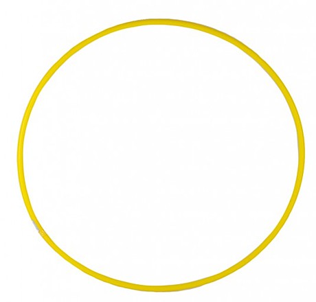 Обруч D 80cм, облегченный желтый, Арт. У735
