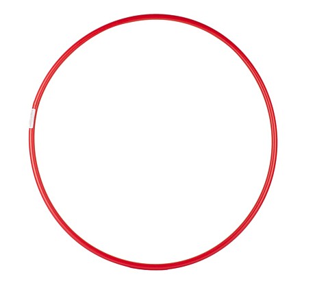 Обруч D80см, облегченный, красный, Арт.У694