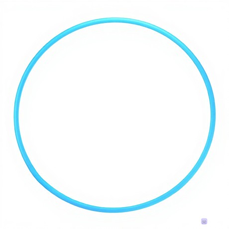 Обруч D70см, облегченный, голубой, Арт.У843