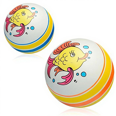 Мяч резиновый, с рисунком, d-100 мм, Арт. Р1-100