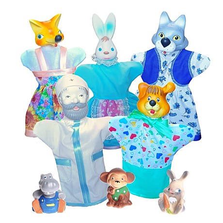 Кукольный театр Айболит (8 персонажей). Арт. СИ-401