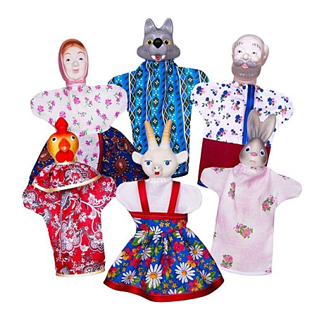 Кукольный театр Коза-Дереза (6 персонажей). Арт. СИ-682