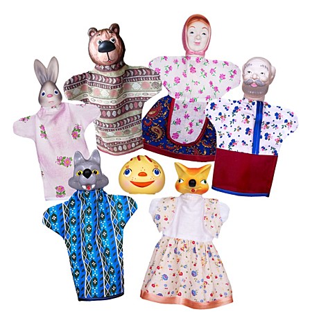 Кукольный театр Колобок (7 персонажей). Арт. СИ-683