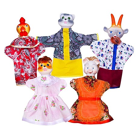 Кукольный театр Кошкин дом (5 персонажей). Арт. СИ-690