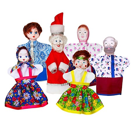 Кукольный театр Морозко (6 персонажей). Арт. СИ-696
