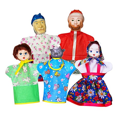 Кукольный театр Сестрица Алёнушка и братец Иванушка (5 персонажей). Арт. СИ-699