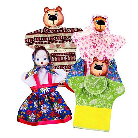 Кукольный театр Три медведя (4 персонажа). Арт. СИ-703