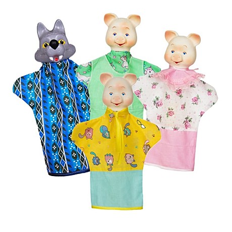 Кукольный театр Три поросенка (4 персонажа). Арт. СИ-704