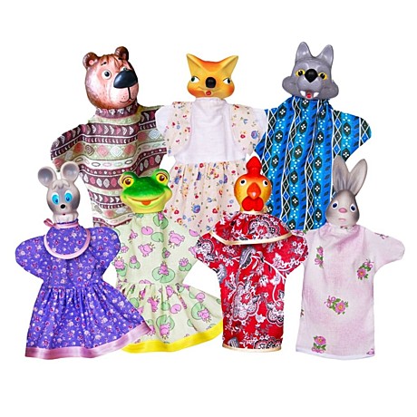 Кукольный театр Теремок (7 персонажей). Арт. СИ-813