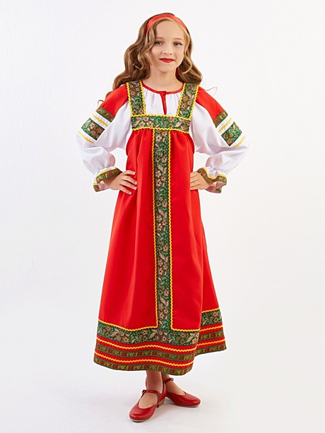 Костюм Настенька (цв. красный) детский. Арт. БГ-Настя_кр_дет 